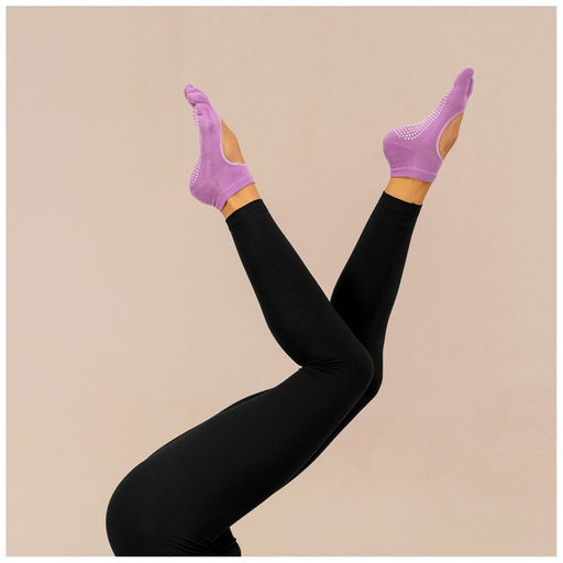 Носки для йоги Sangh, р. 36-39 см, цвет сиреневый  фото 6