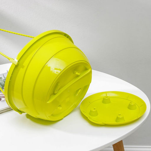 Кашпо для цветов подвесное с прикорневым поливом «Мальва», 4.7 л, цвет фисташковый