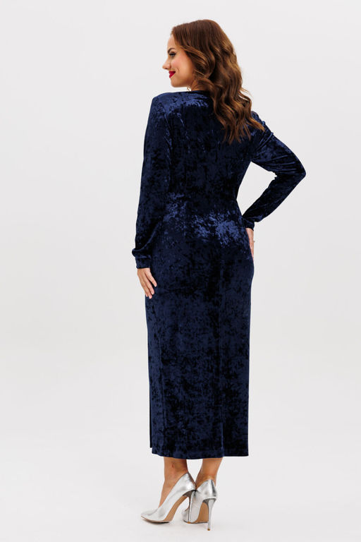 Платье VI.ORO VR-1155-5 синий велюр