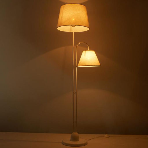 Торшер 3601/2, Е27, 2×40 Вт, белый