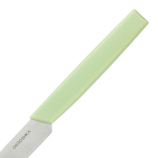 Нож для стейка OKROSHKA САЛАТ, лезвие 12 см, зеленая ручка OK225P-GN-ST  фото 2