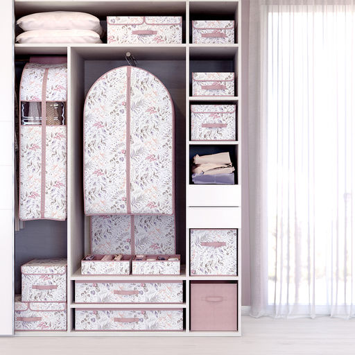 Короб стеллажный с двойной крышкой, 58*40*18 см, BOTANIC LILAC, шт - Valiant фото 5