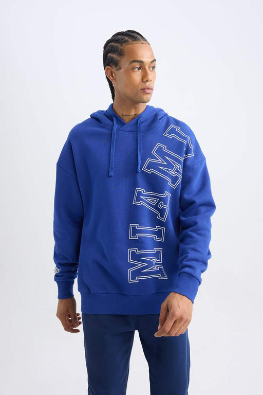 DeFactoFit Толстовка оверсайз с капюшоном NBA Miami Heat  фото 3