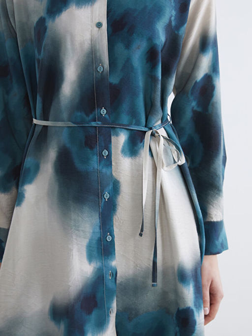 Desenli Ku?akl? Kad?n G?mlek Tunik