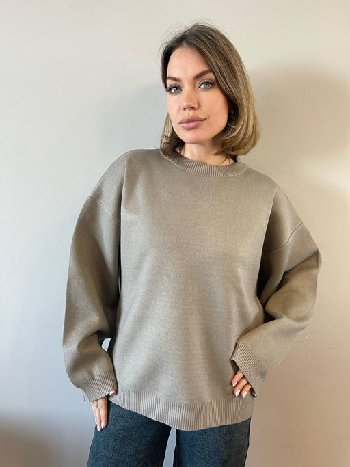 K12156 Джемпер (вязаный трикотаж) БЕЖЕВЫЙ