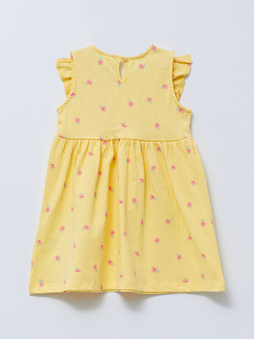 Bisiklet Yaka Bask?l? K?z Bebek Elbise - Waikiki фото 2