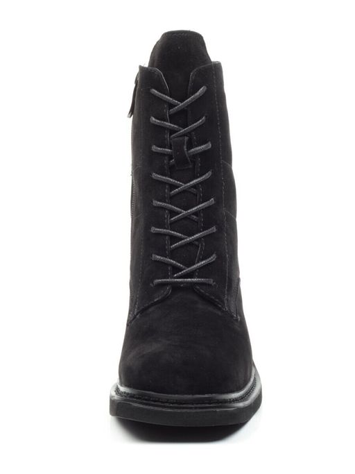 04-SE21W-2B BLACK Ботинки зимние женские (натуральная замша, натуральный мех) - Фабричный китай фото 7