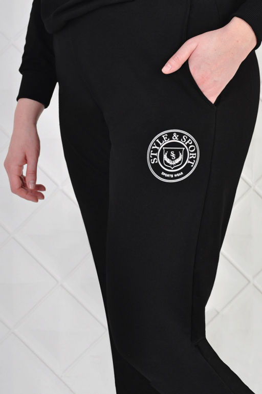 Арт. 7390 Брюки женские 50-58 (5 шт) Цвет:черный