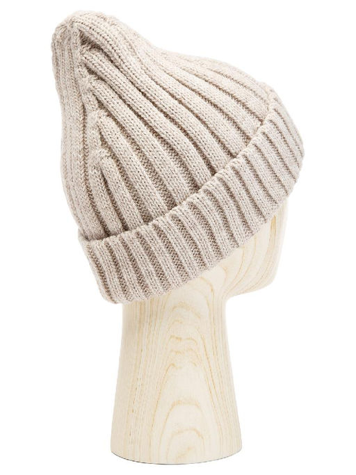 Шапка жен. шерсть+акр LB-BR55042 beige melange - Labbra фото 2
