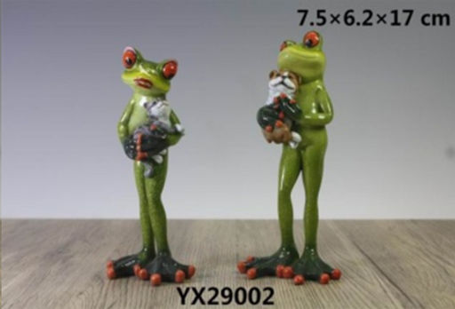 Фигурка Лягушка с кошкой и собакой 16 см / YX29002 /уп 2/24/ - ГалеонТрейд фото 2