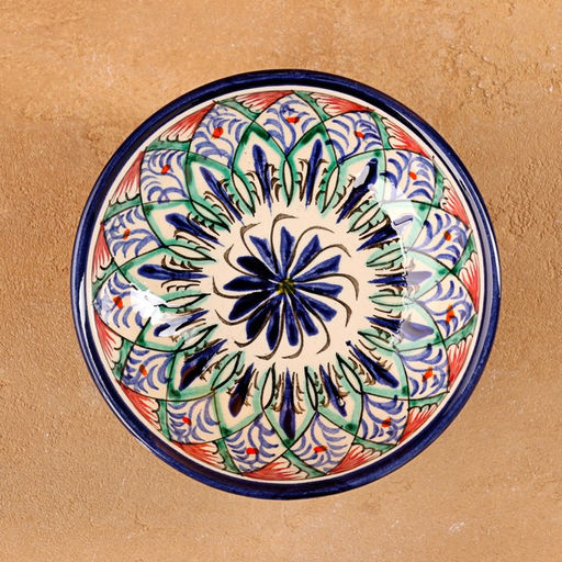 Конфетница узбекская Риштанская Керамика, 12×6 см, МИКС