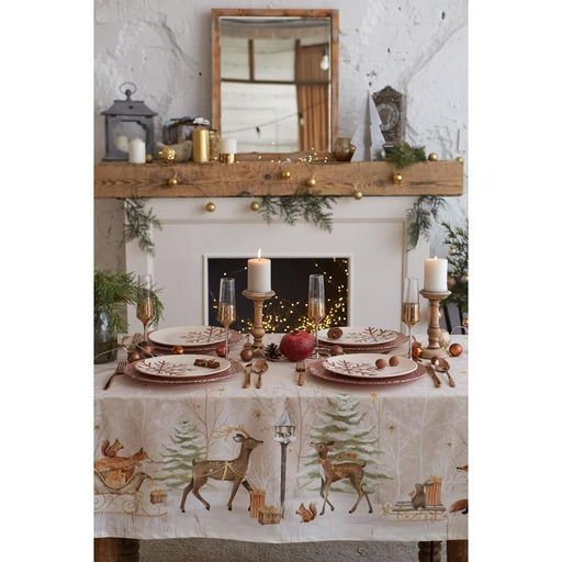 Скатерть новогодняя Этель Christmas forest, 150?220 3 см с ГМВО, 100% хлопок, 190 г/м?