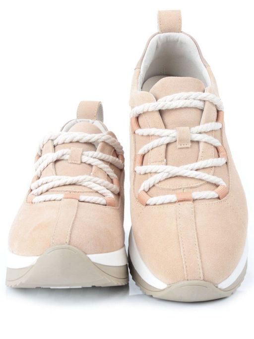 03-5950-6 BEIGE Полуботинки женские (натуральная замша)