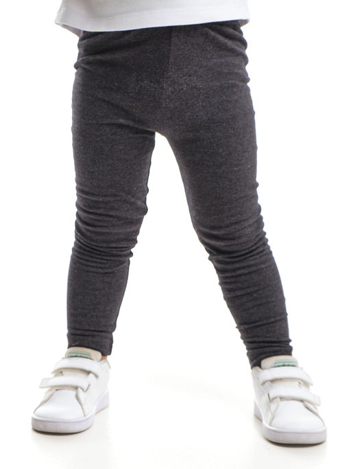 Бриджи лосины однотонные UD 1205 черный меланж - Mini maxi фото 6