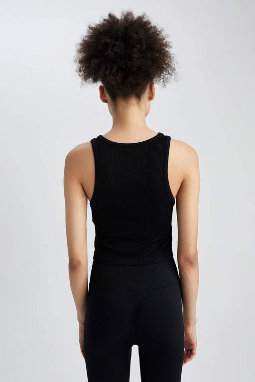 DeFactoFit Бесшовная майка с круглым вырезом  фото 9