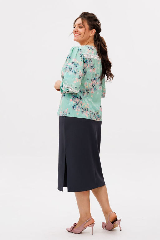 Юбка ANELLI 1648 грифельный силуэт