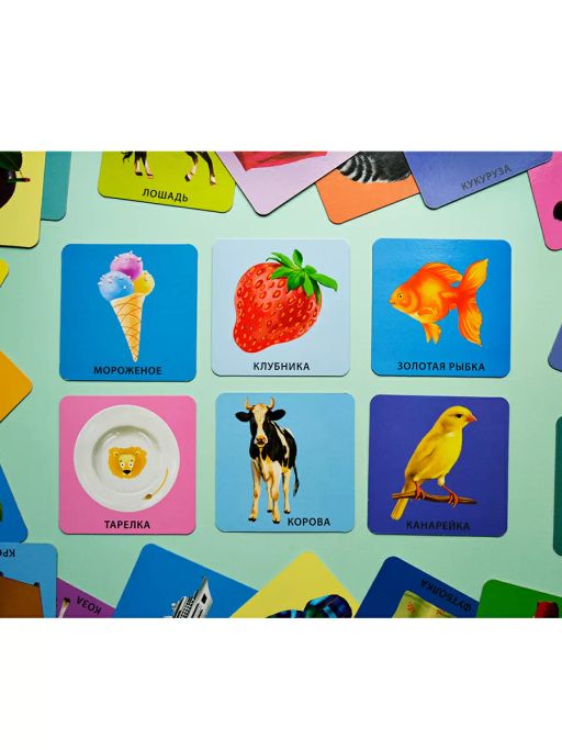 Начинаю говорить. Мои первые слова и картинки. 50 карточек - Робинс фото 7