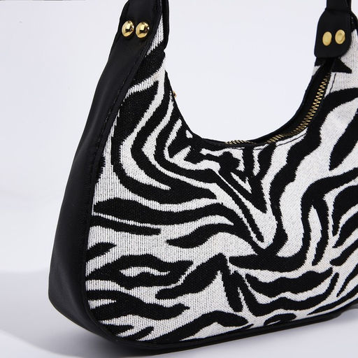 Сумка женская текстильная, 20х23х5.5 см, зебра - Nazamok фото 5