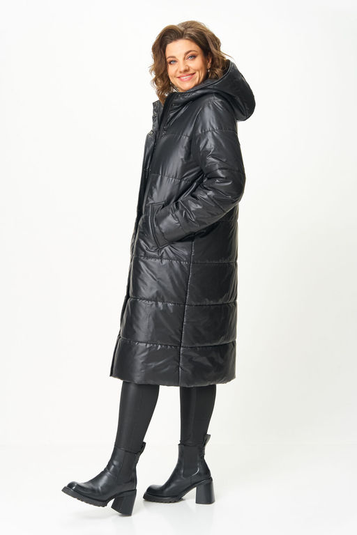 Пальто Anastasia Mak 1026 черный фото 3