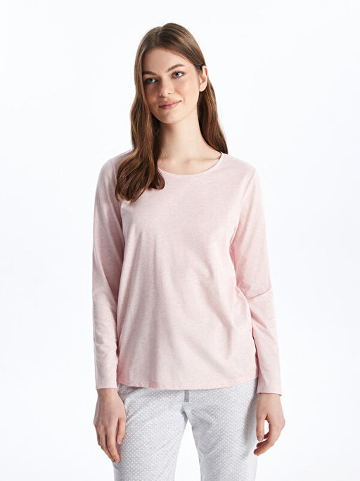 Bisiklet Yaka Puantiyeli Kad?n Pijama Tak?m?