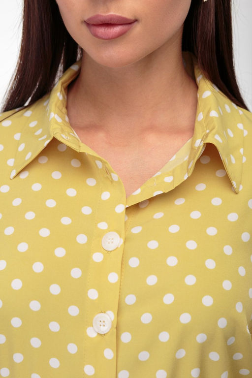 Платье ANELLI 713 желтый/горох  фото 5