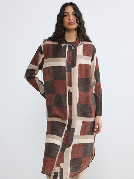 Desenli Kad?n G?mlek Tunik