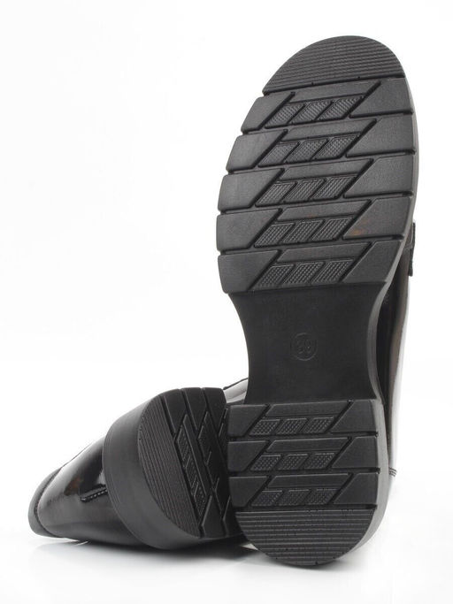 03-PDHL243-1 BLACK Лоферы женские (натуральная кожа)