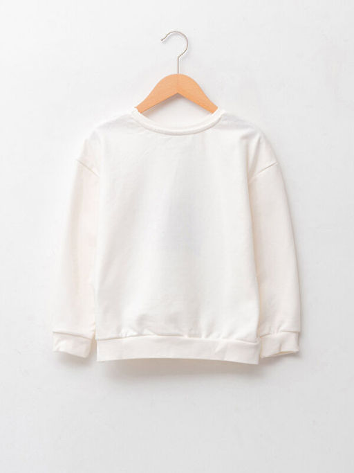 Bisiklet Yaka Y?lba?? Temal? Uzun Kollu K?z ?ocuk Sweatshirt - Waikiki фото 2
