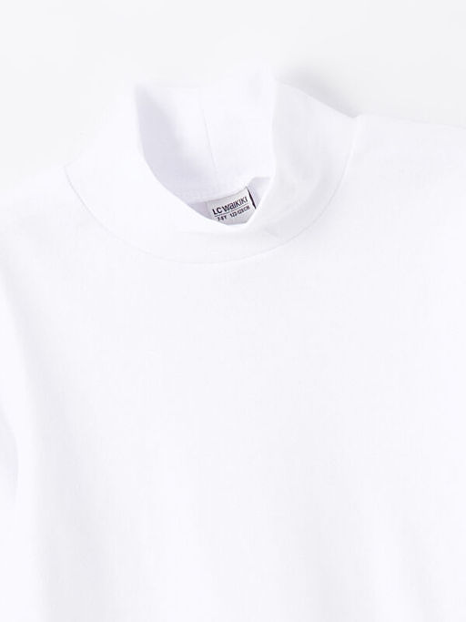 Yar?m Bal?k?? Yaka Basic Erkek ?ocuk Ti??rt