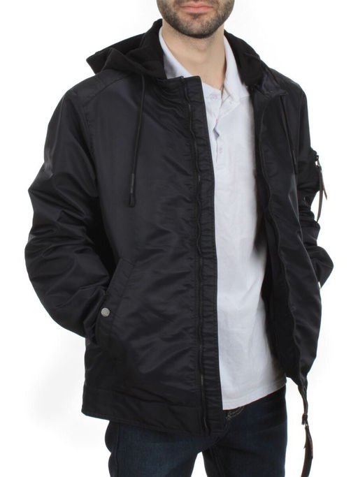 8798 DK. BLUE Куртка мужская демисезонная (100 гр. синтепон) - Fashion фото 6