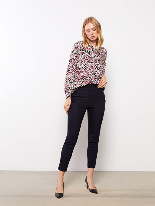 Kad?n Dar Fit D?z Pantolon