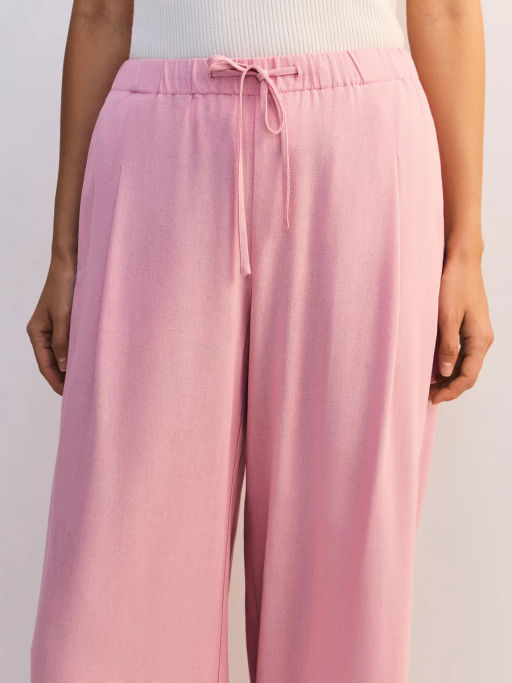 Льняные брюки с эластичным поясом ZR2605012102-90 / Zarina