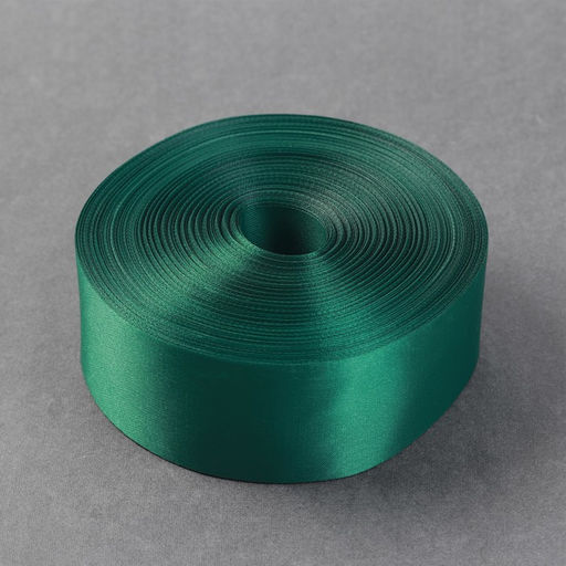Лента атласная, 50 мм, 100±5 м, тёмно-зелёная