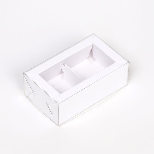 Цена за 5 шт. Коробка складная с прозрачной крышкой, 10 х 6 х 3,5 см, белая - Simaland фото 3