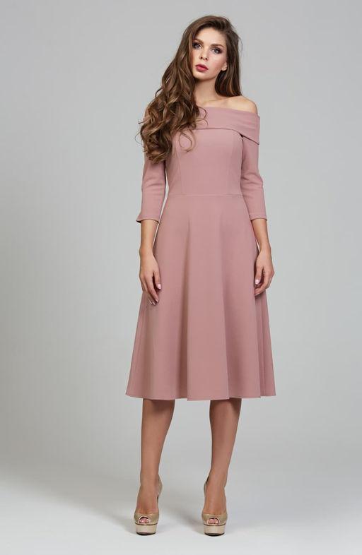 Коктейльное платье пудровый - Donna saggia фото 2