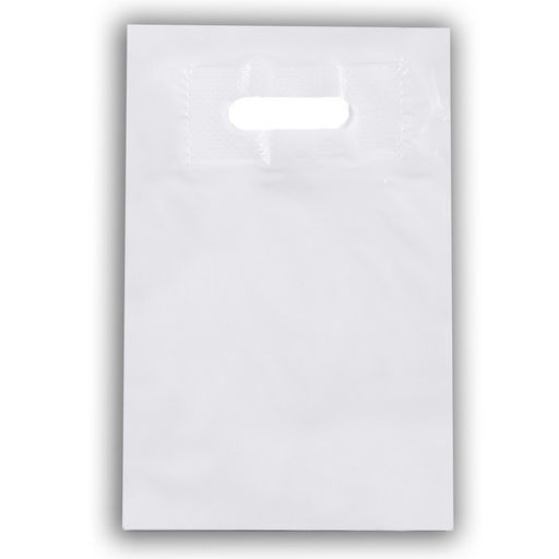 Цена за 50 шт. Пакет полиэтиленовый с вырубной ручкой, белый, 20 х 30 См, 50 мкм.