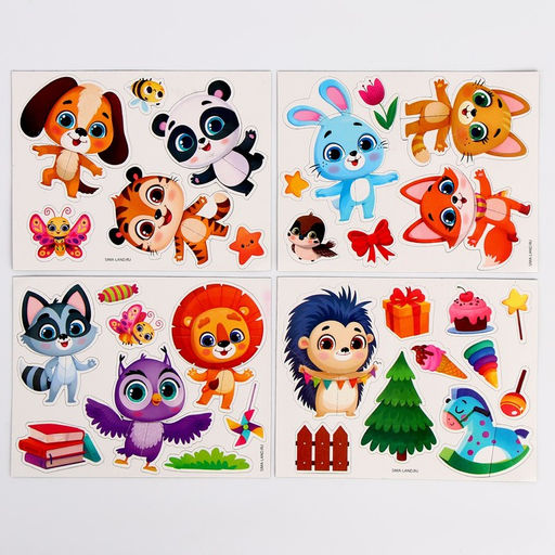 Конструктор магнитный Животные, 56 деталей - Лесная мастерская фото 5