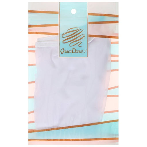 Юбка гимнастическая Grace Dance, с запахом, р. 26-28, цвет белый  фото 9