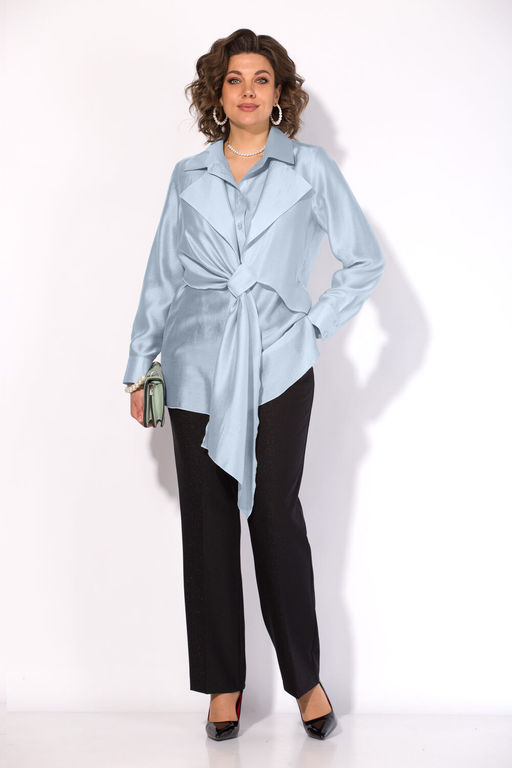 Блуза Liliana 1520 арктик голубой  фото 2