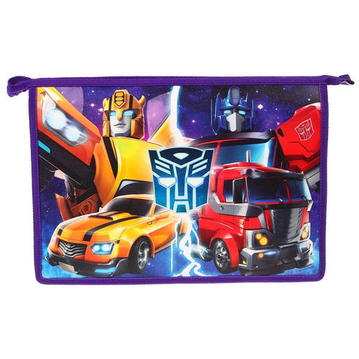 Папка д/тетрадей А4 молния сверху пластик ПМ-А4-29, Трансформеры