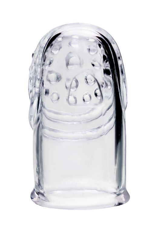 Комплект насадок на палец A-toys Favi, TPE, прозрачный, 3,5 см - Toyfa фото 4