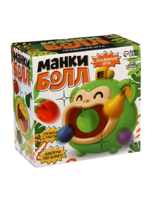 Подвижная настольная игра «Манкибол», 2 режима, 3+