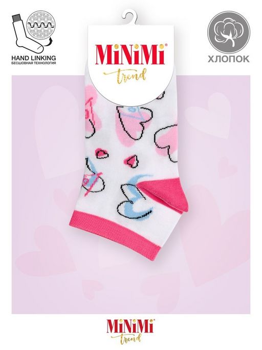 *НОВИНКА! MINI TREND 4212 носки женские (большие сердечки) - Minimi фото 4