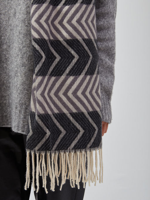 В составе шерсть и кашемир! теплый двусторонний палантин - Tantino фото 3