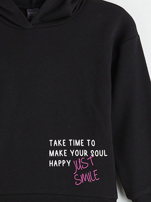 Kap??onlu K?z ?ocuk Sweatshirt