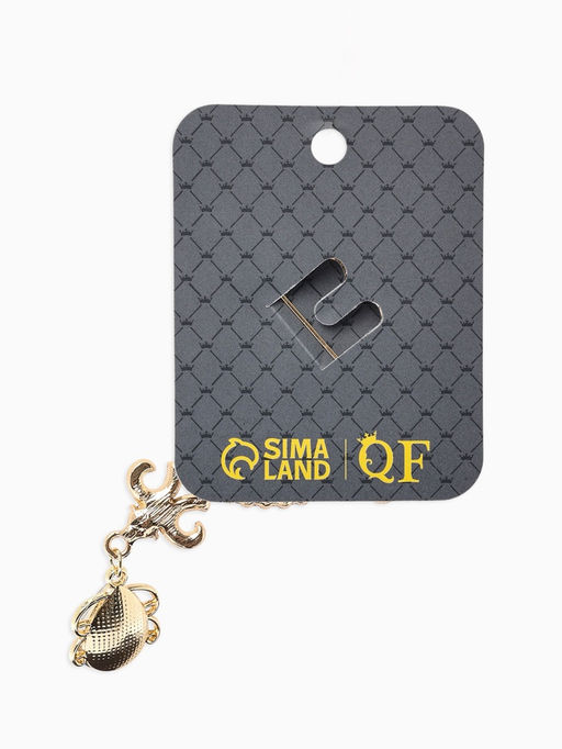 Брошь «Императрица», вензеля, цвет белый в золоте