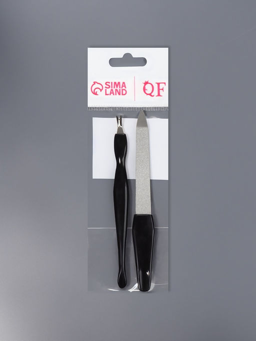 Цена за 4 шт. Набор маникюрный, 2 предмета: триммер, металлическая пилка