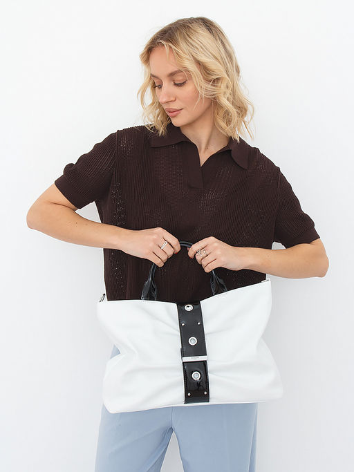 Сумка 51284 white Velina Fabbiano-Safenta