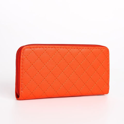 Кошелёк на молнии, цвет оранжевый - Simaland фото 2