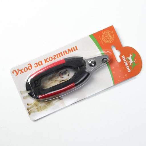 Когтерез боковой малый с закругленными резиновыми ручками,отверстие 8 мм,чёрный с красным - Пижон фото 6